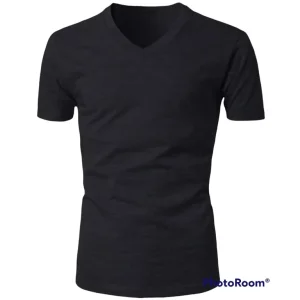Kaos Polos Pendek V-Neck & Henley Pria Wanita