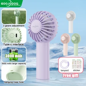 Goojodoq 3000mAh KIPAS ANGIN MINI GENGGAM Cute
