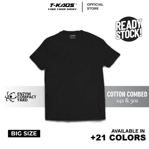 Kaos Polos Premium Big Size Unisex XL–4XL Nyaman