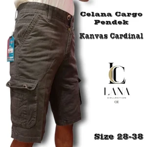 Celana Cargo Pendek DRIC Taktikal Kualitas Cardinal