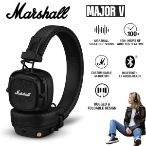 Marshall Major V: Headphone 100+Jam & Bass Punchy