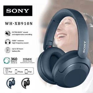 Sony WH‑XB910N: Bass + ANC + Mic Jernih