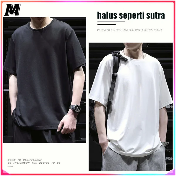 kaos cowok kaos pria jumbo t shirt oversize t shirt polos – ShopperGal