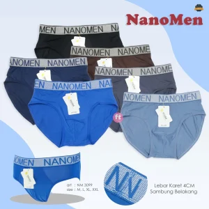 NanoMen Celana Dalam Briefs Pria Art- 3099 Celana Dalam L – ShopperGal