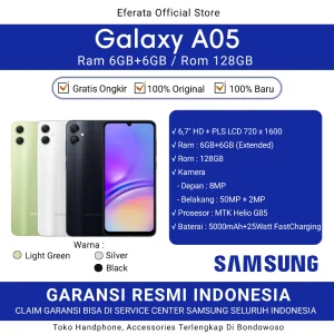 Samsung A05 6/128GB: HP Murah, Storage Lega, Fast Charging