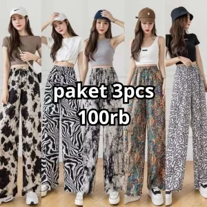 Paket 3 Kulot KALLYOUTFIT Kekinian – Bahan Premium Termurah