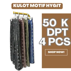4 Kulot Motif Etnik Cuma 50Rb – Adem & Stylish!
