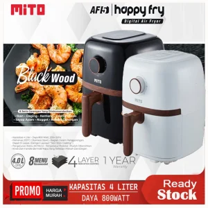 MITO AF5: Air Fryer 4L Digital Estetik & Praktis